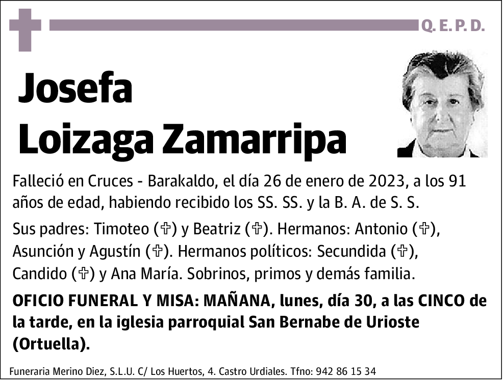 Josefa Loizaga Zamarripa