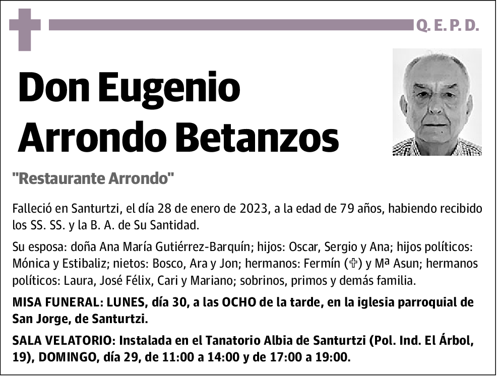 Eugenio Arrondo Betanzos