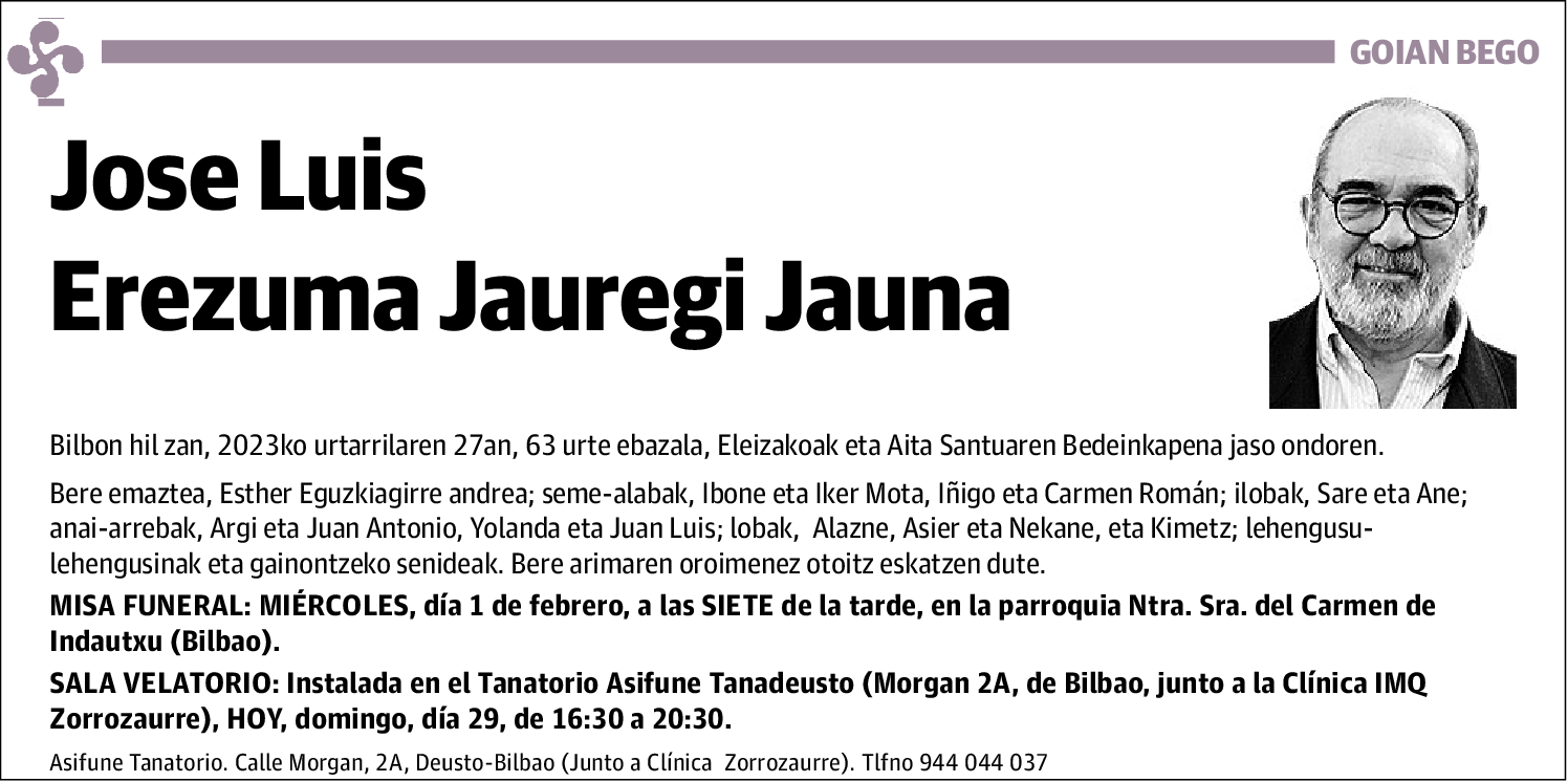 Jose Luis Erezuma Jauregi