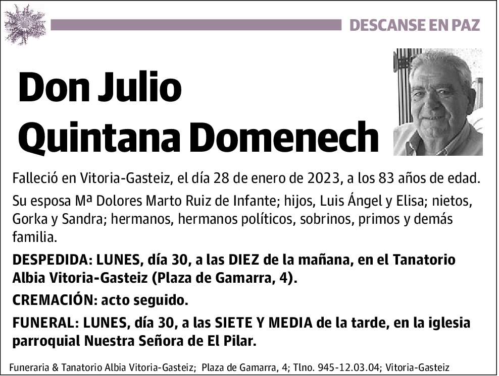 Julio Quintana Domenech
