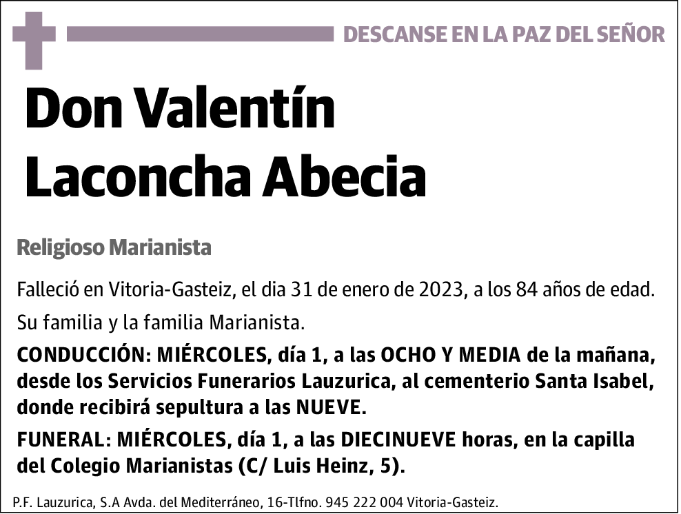 Valentín Laconcha Abecia
