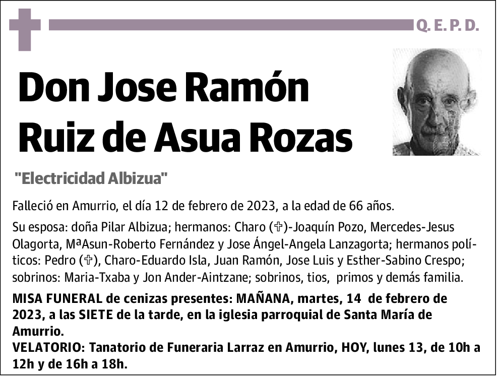 Jose Ramon Ruiz De Asua Rozas