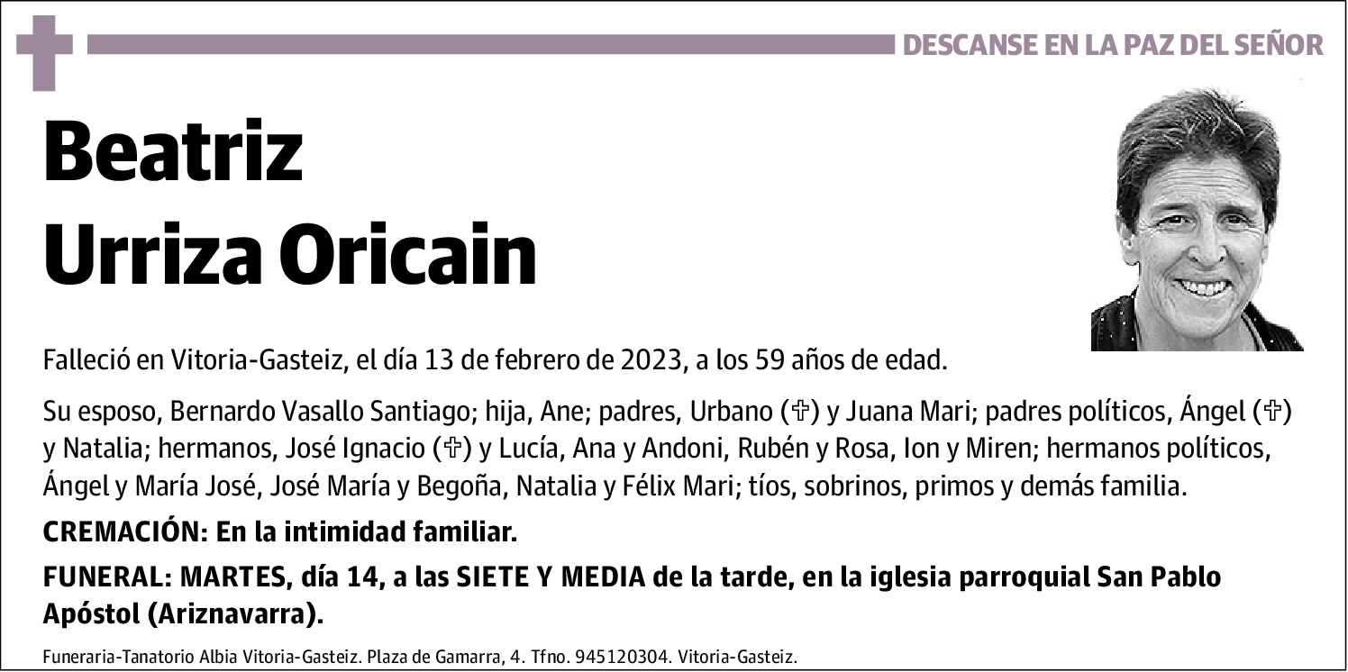 Beatriz Urriza Oricain
