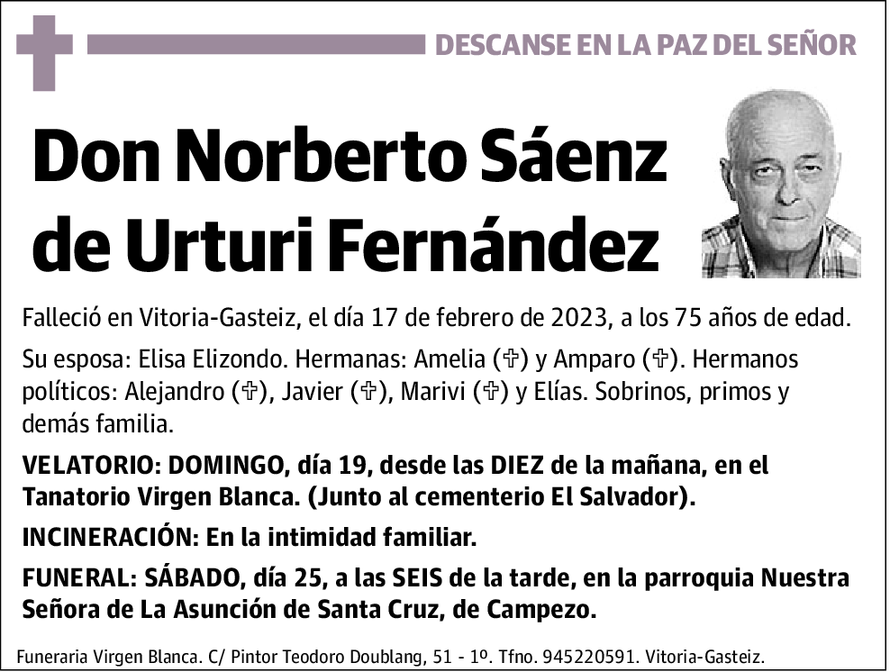 Norberto Sáenz De Urturi Fernández