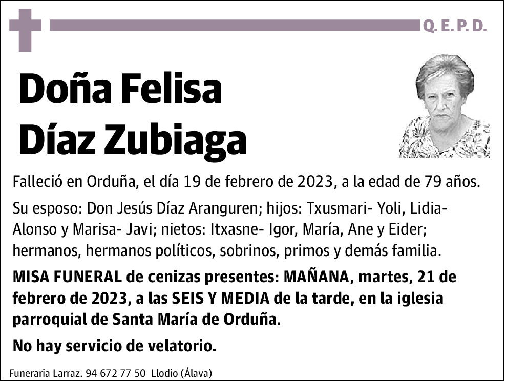 Felisa Díaz Zubiaga