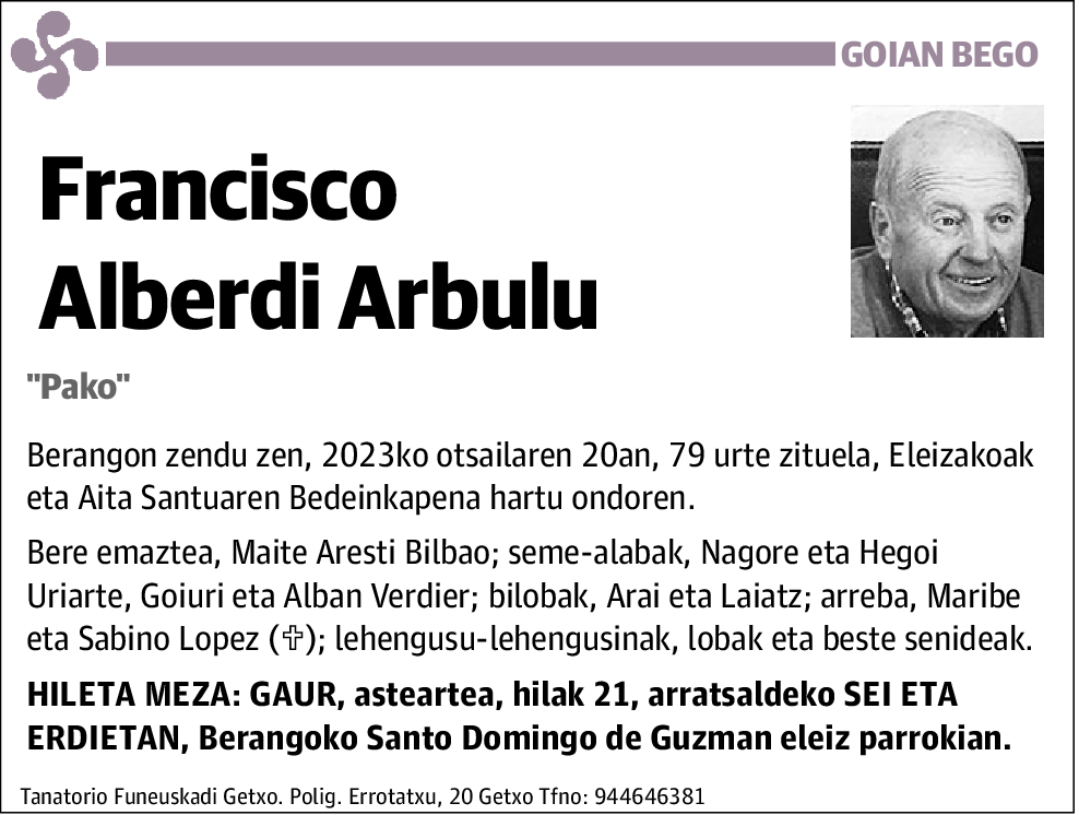 Francisco Alberdi Arbulu
