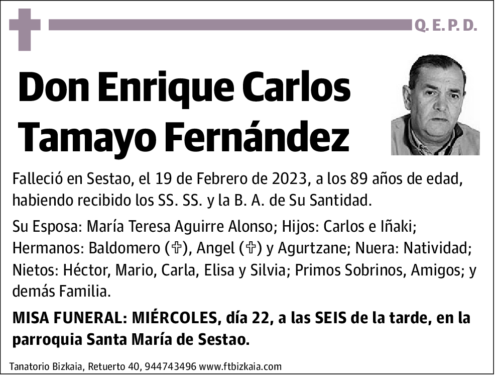 Enrique Carlos Tamayo Fernández