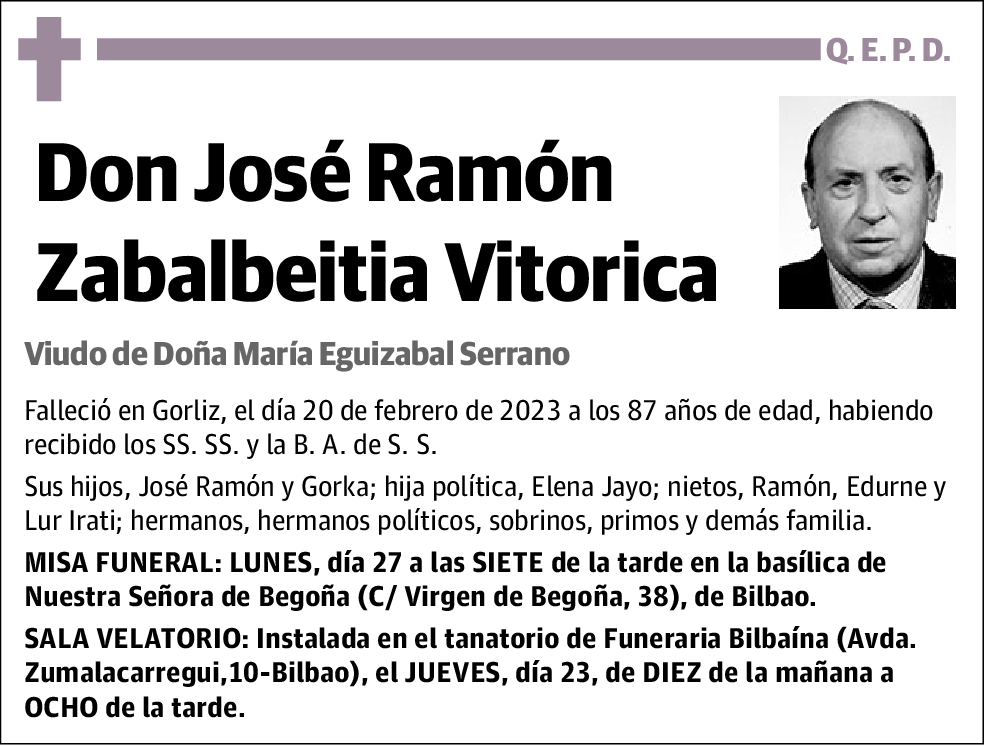 José Ramón Zabalbeitia Vitorica