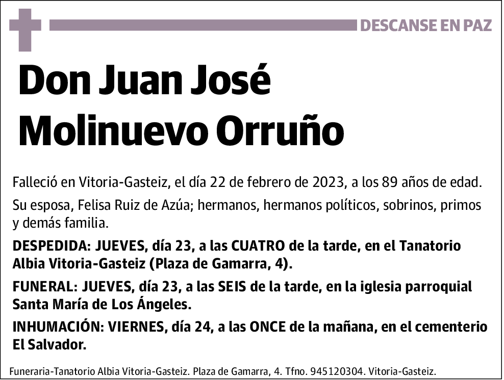 Juna José Molinuevo Orruño