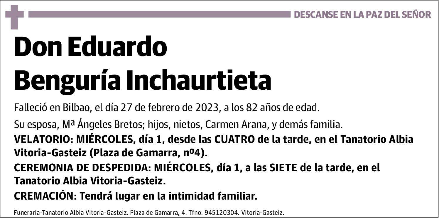 Eduardo Benguría Inchaurtieta