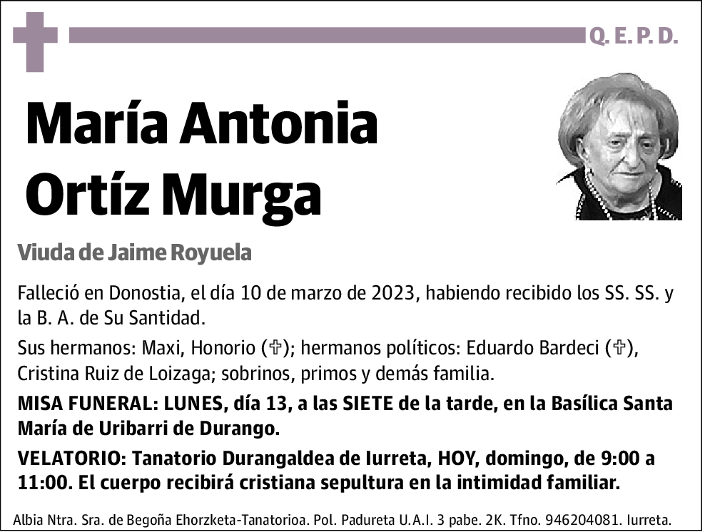 María Antonia Ortiz Murga