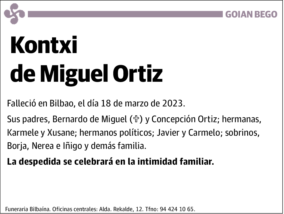 Kontxi de Miguel Ortiz