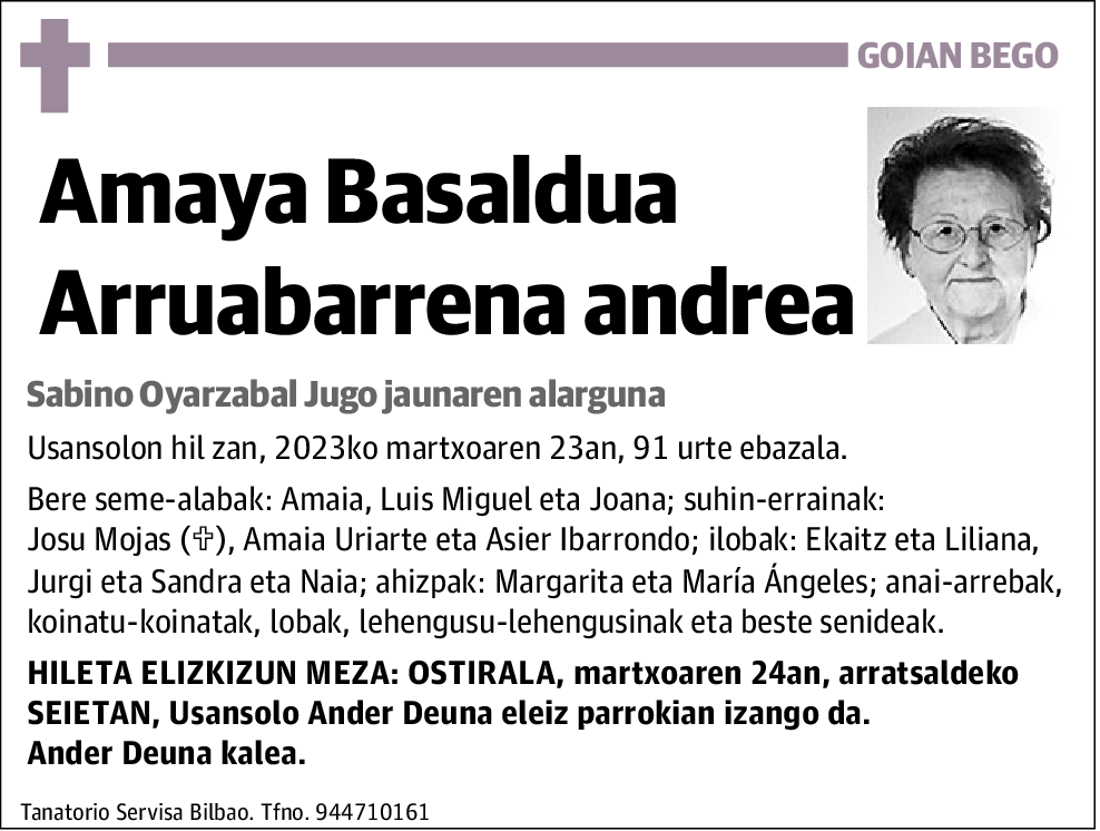 Amaya Basaldua Arruabarrena