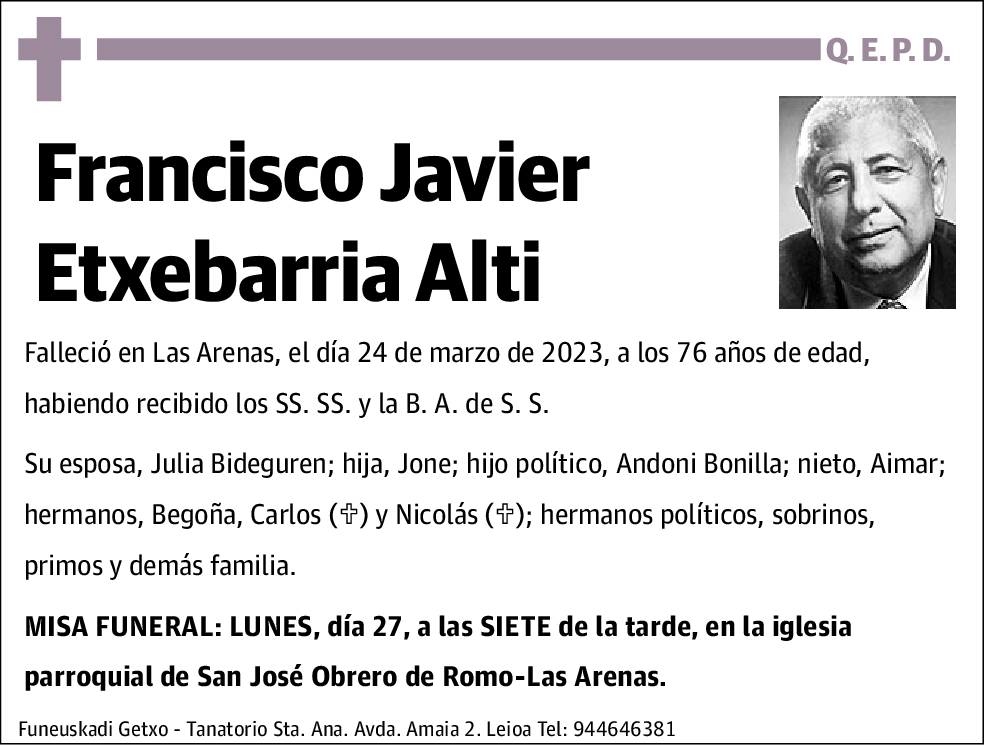Francisco Javier Etxebarria Alti