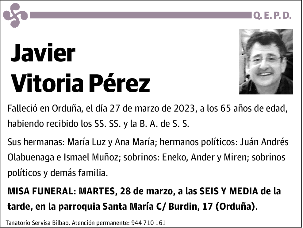 Javier Vitoria Pérez