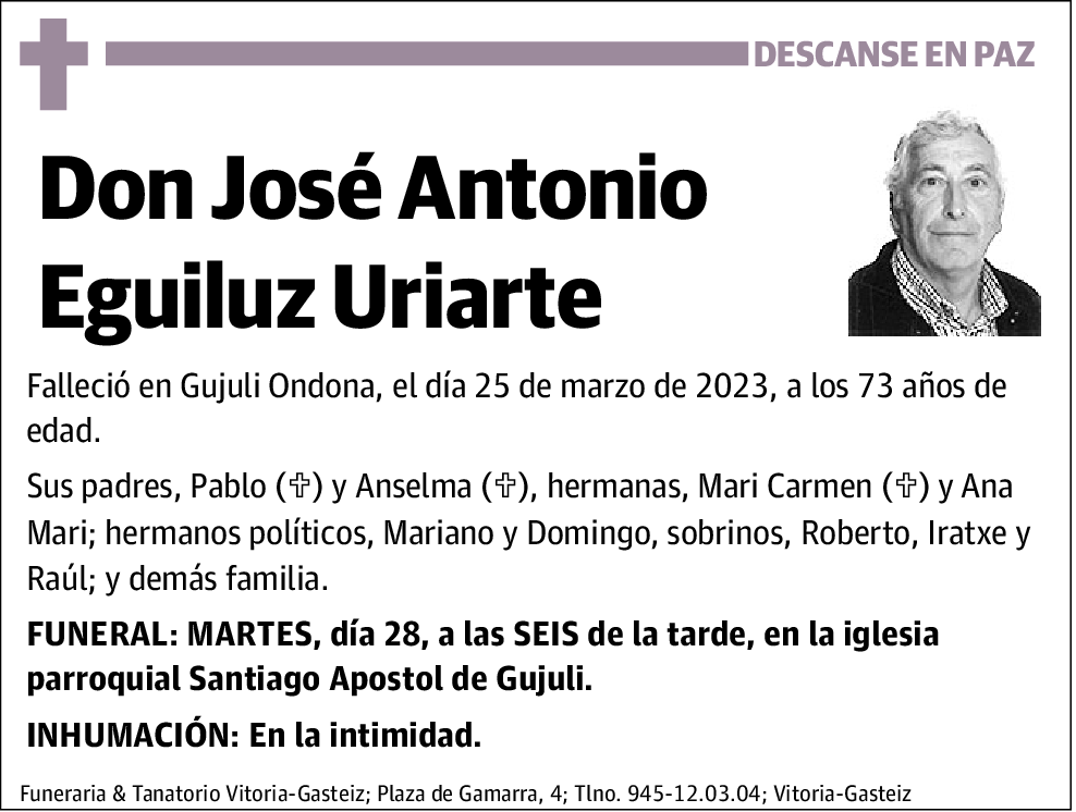 José Antonio Eguiluz Uriarte