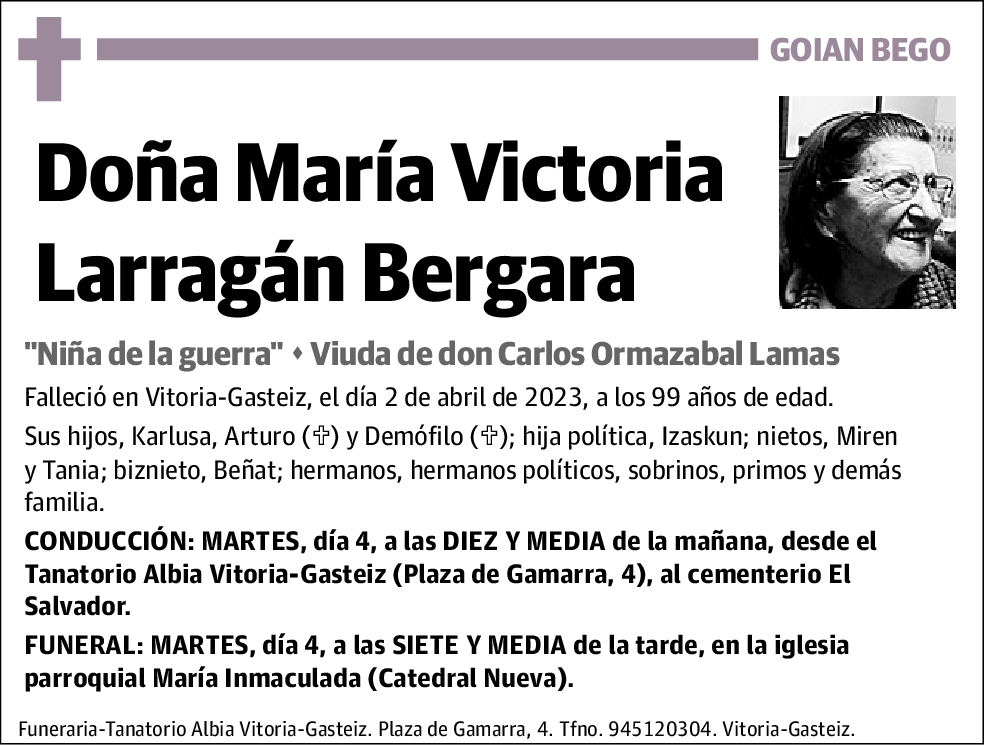 María Victoria Larragán Bergara
