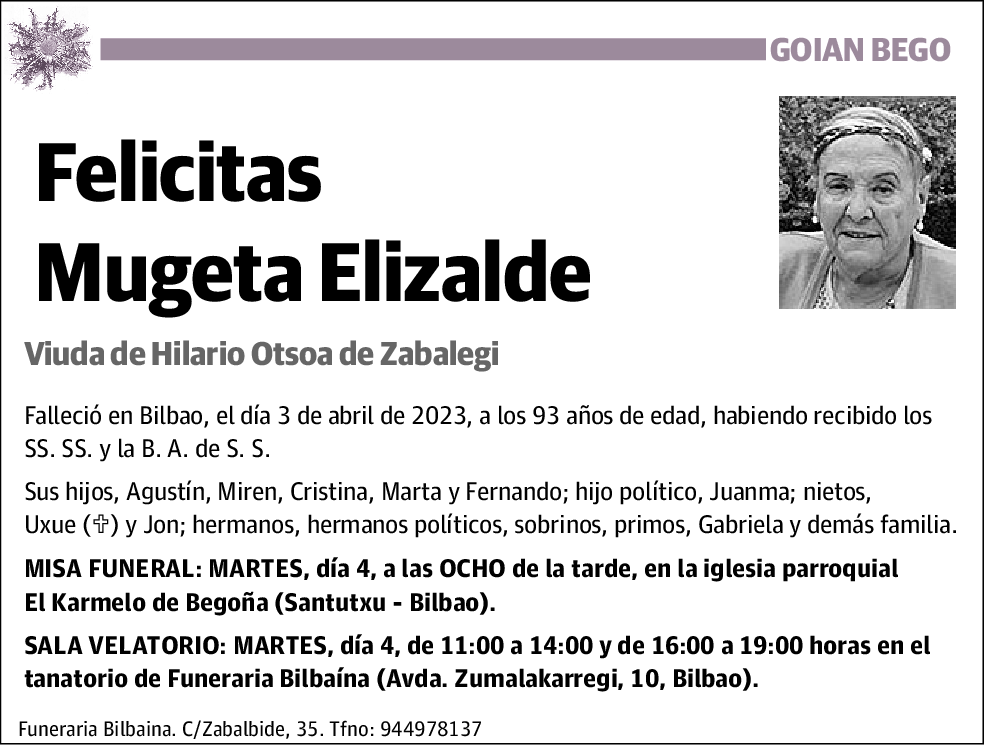 Felicitas Mugeta Elizalde