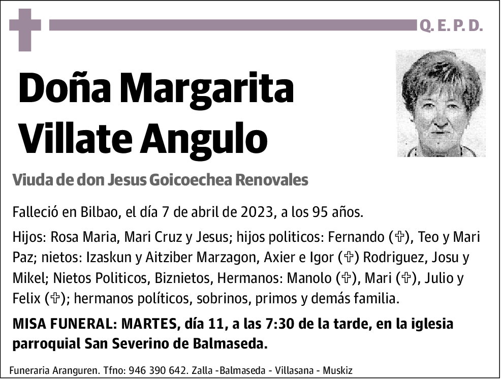 Margarita Villate Angulo
