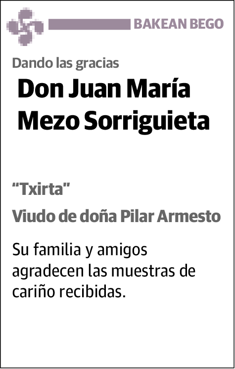 Juan Mezo Sorrigueta