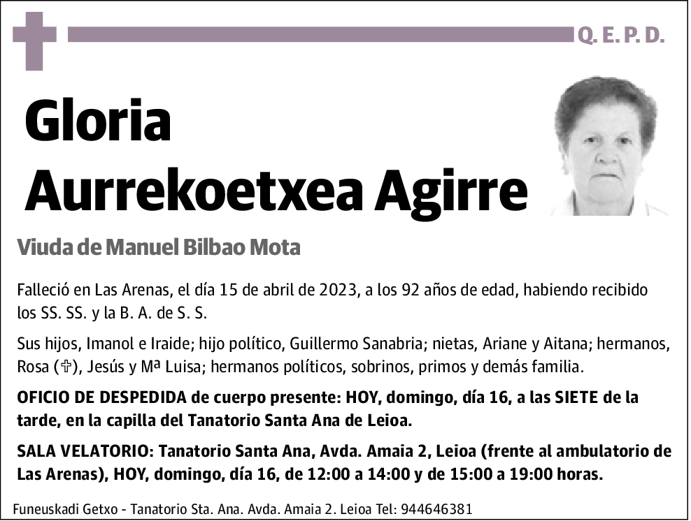 Gloria Aurrekoetxea Agirre