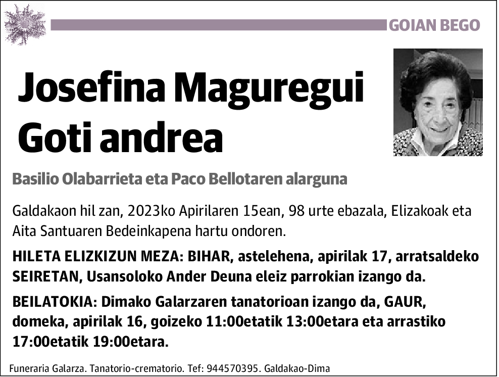 Josefina Maguregui Goti