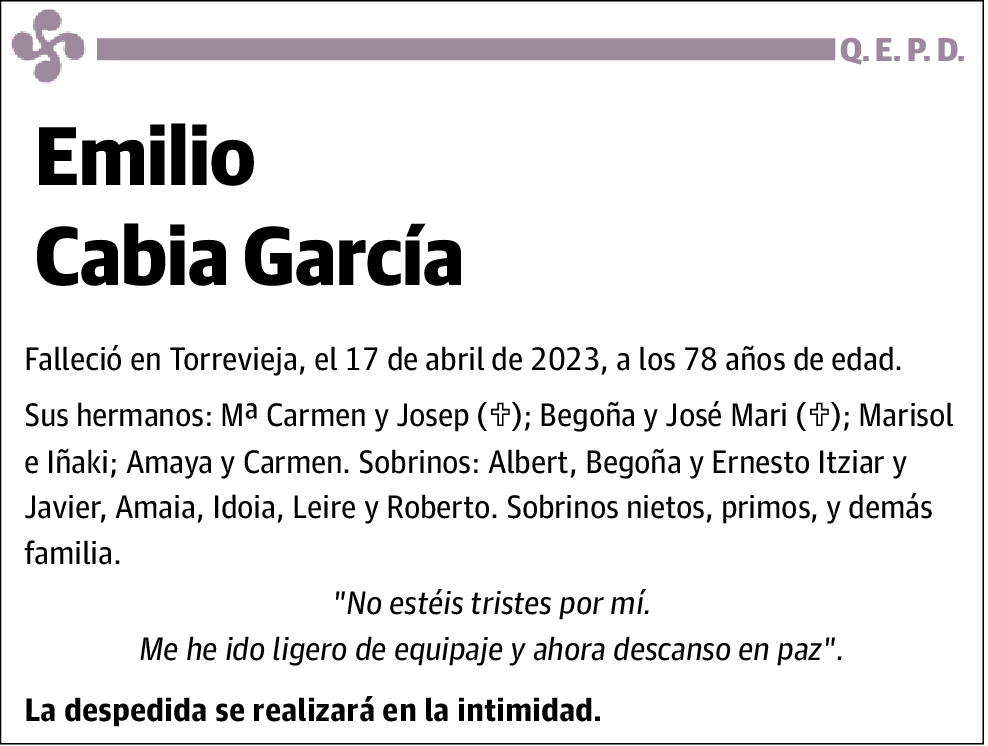 Emilio Cabia García