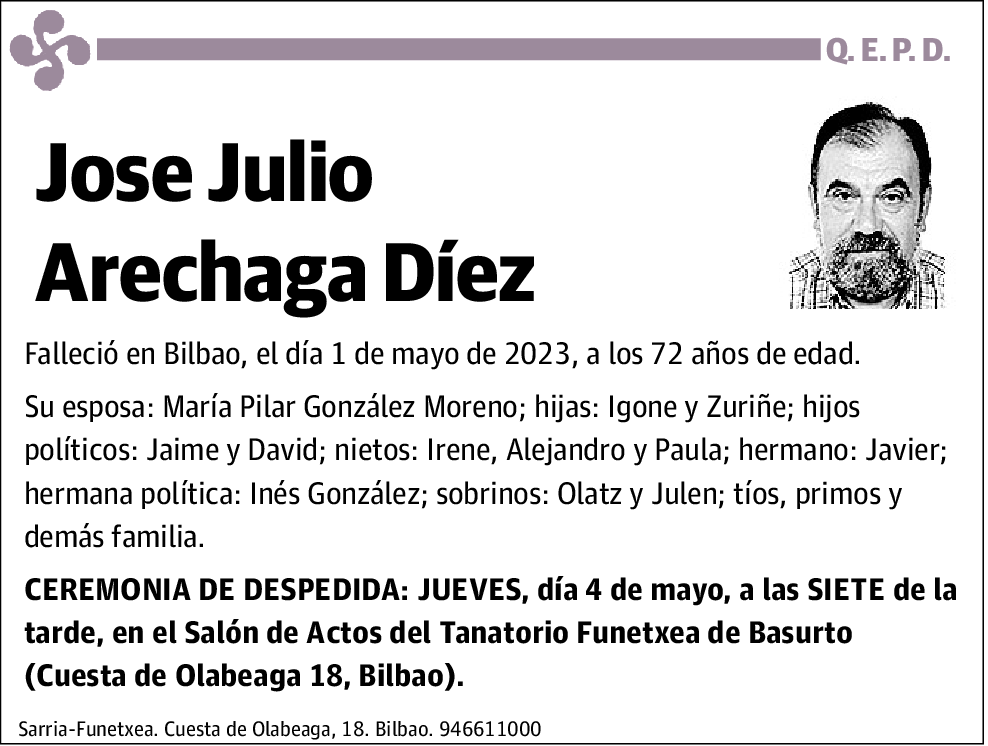 Jose Julio Arechaga Díez
