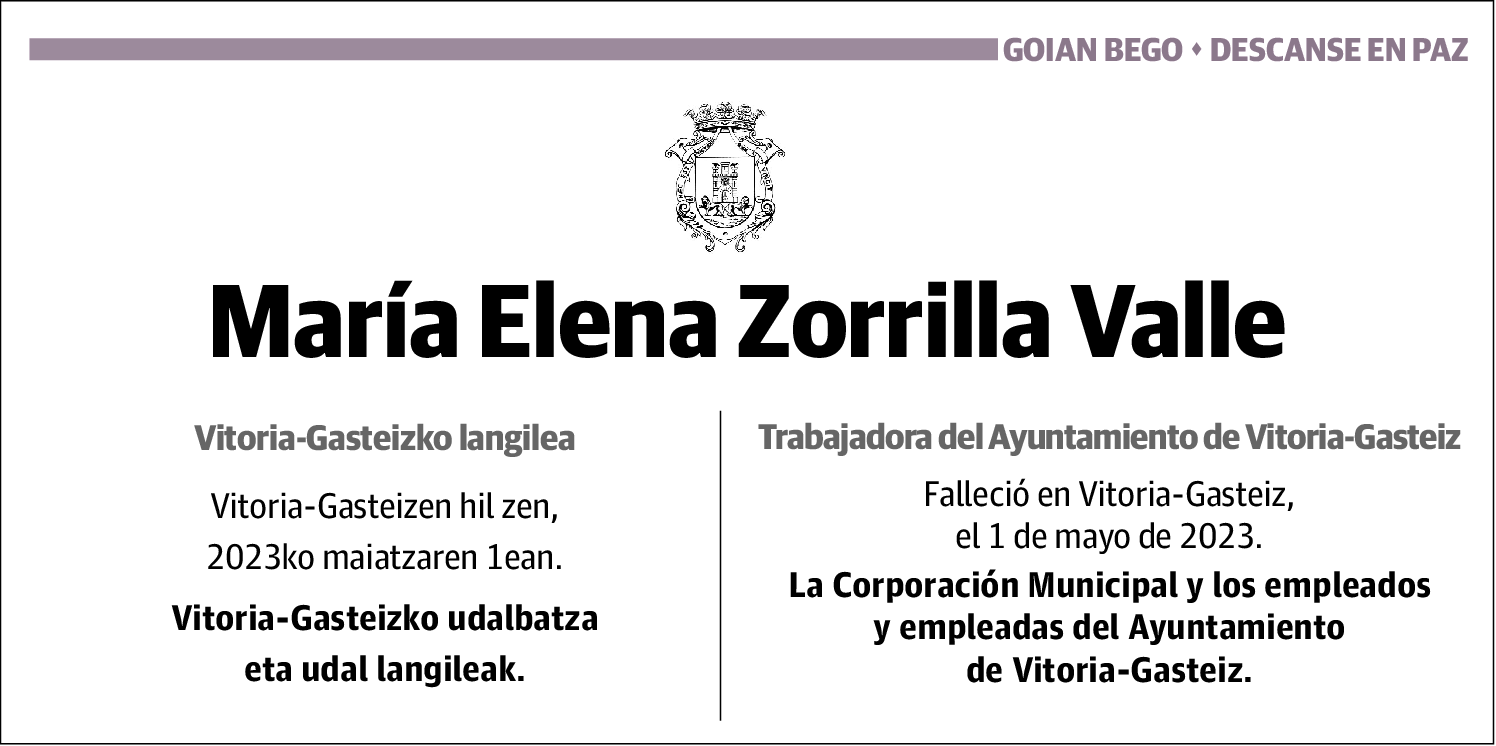 María Elena Zorrilla Valle