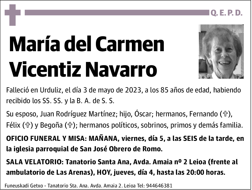 María del Carmen Vicentiz Navarro