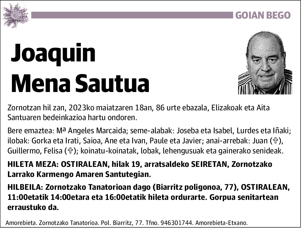 Joaquin Mena Sautua