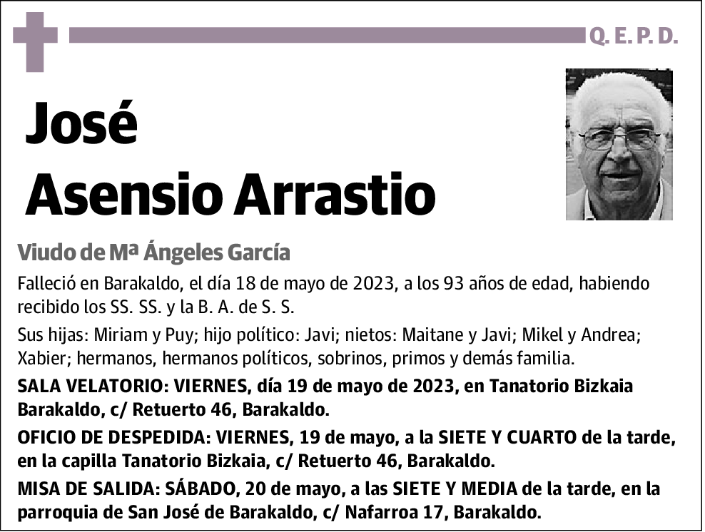 José Asensio Arrastio