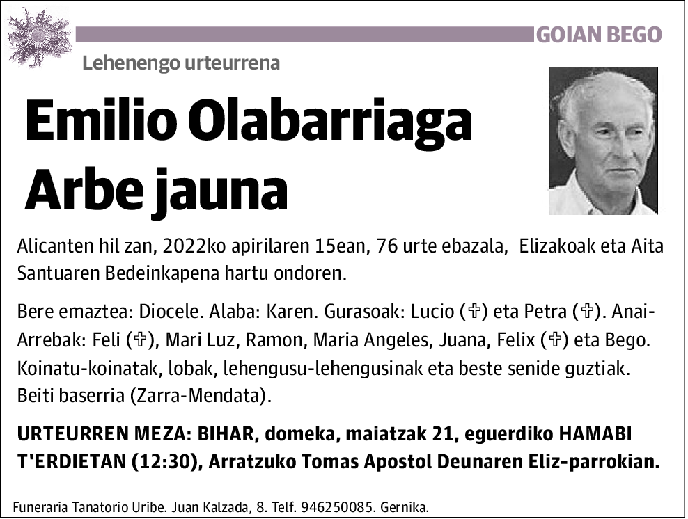 Emilio Olabarriaga Arbe