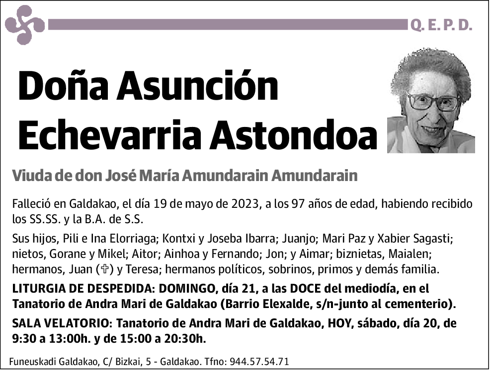 Asunción Echevarria Astondoa
