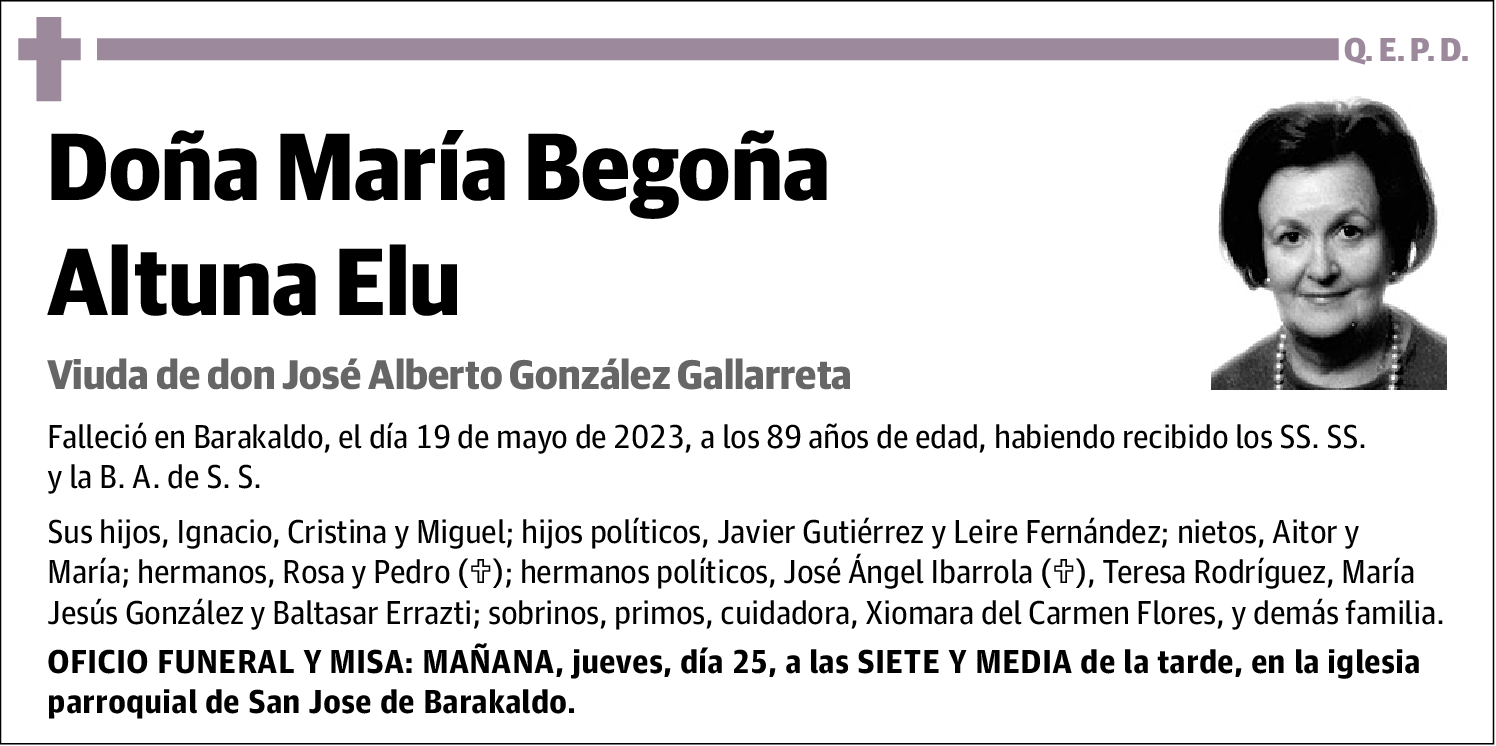 María Begoña Altuna Elu