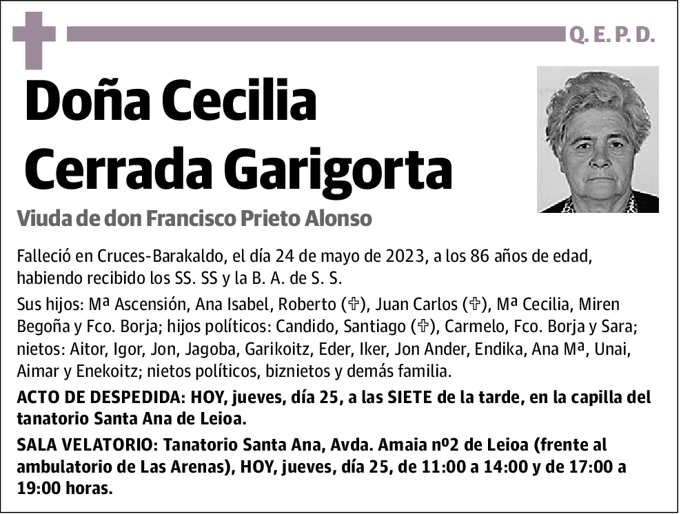 Cecilia Cerrada Garigorta