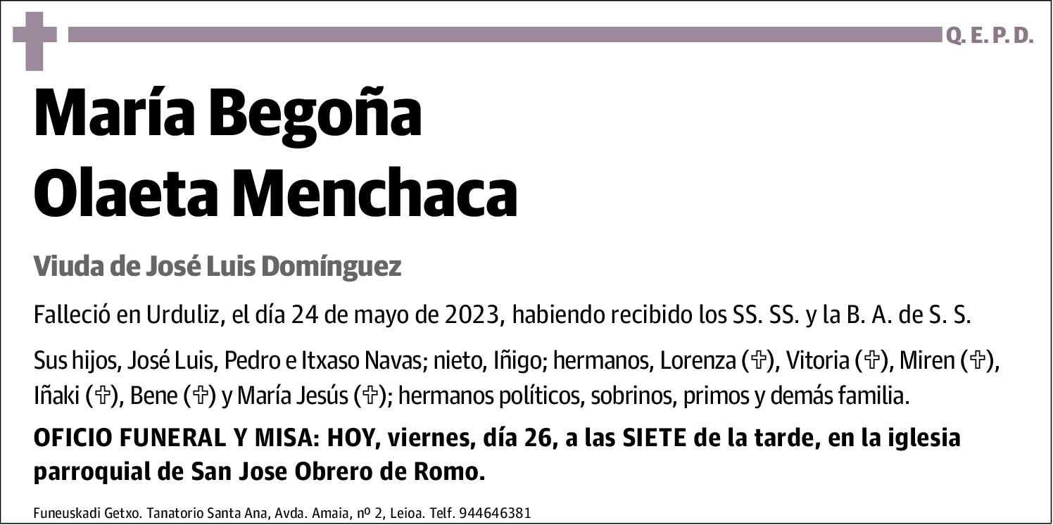 María Begoña Olaeta Menchaca