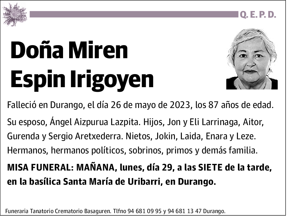 Miren Espin Irigoyen