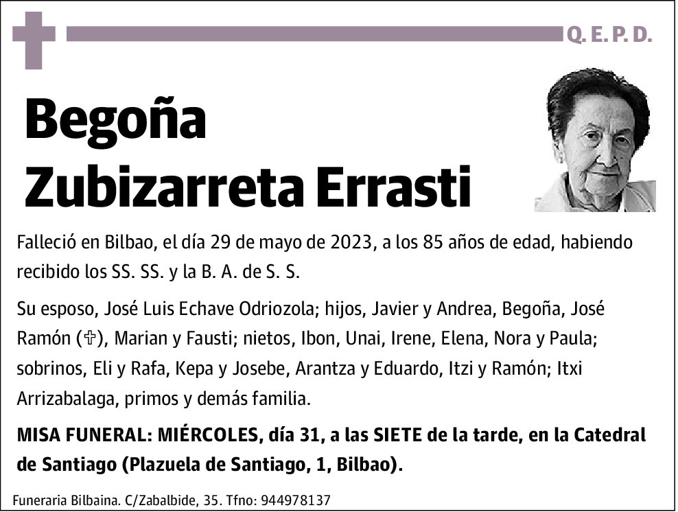 Begoña Zubizarreta Errasti
