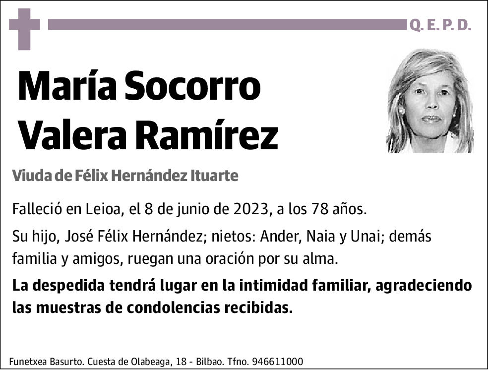 María Socorro Valera Ramírez