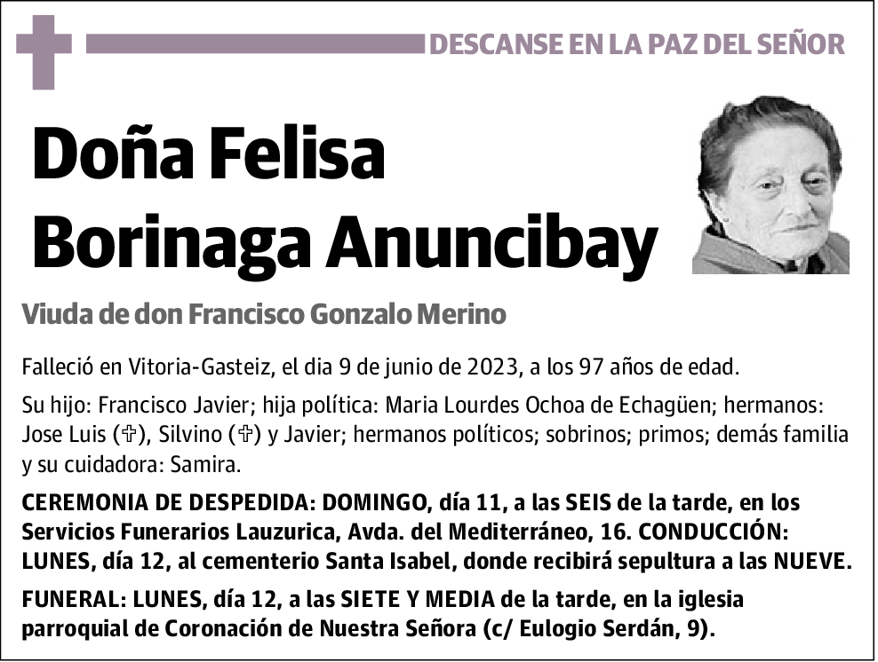 Felisa Borinaga Anuncibay
