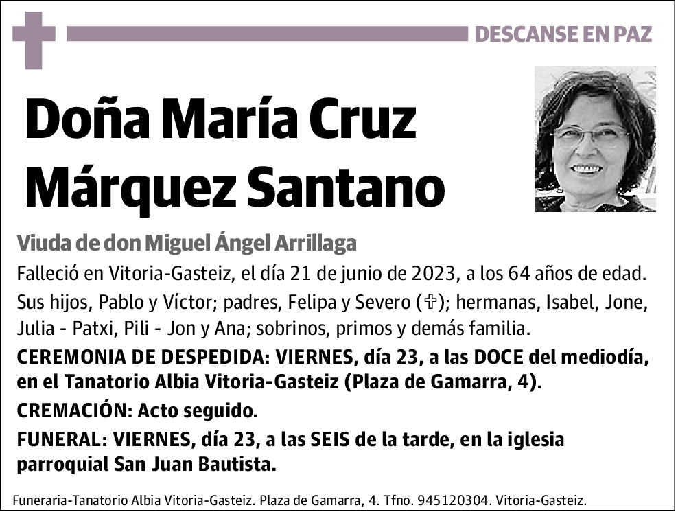 María Cruz Márquez Santano