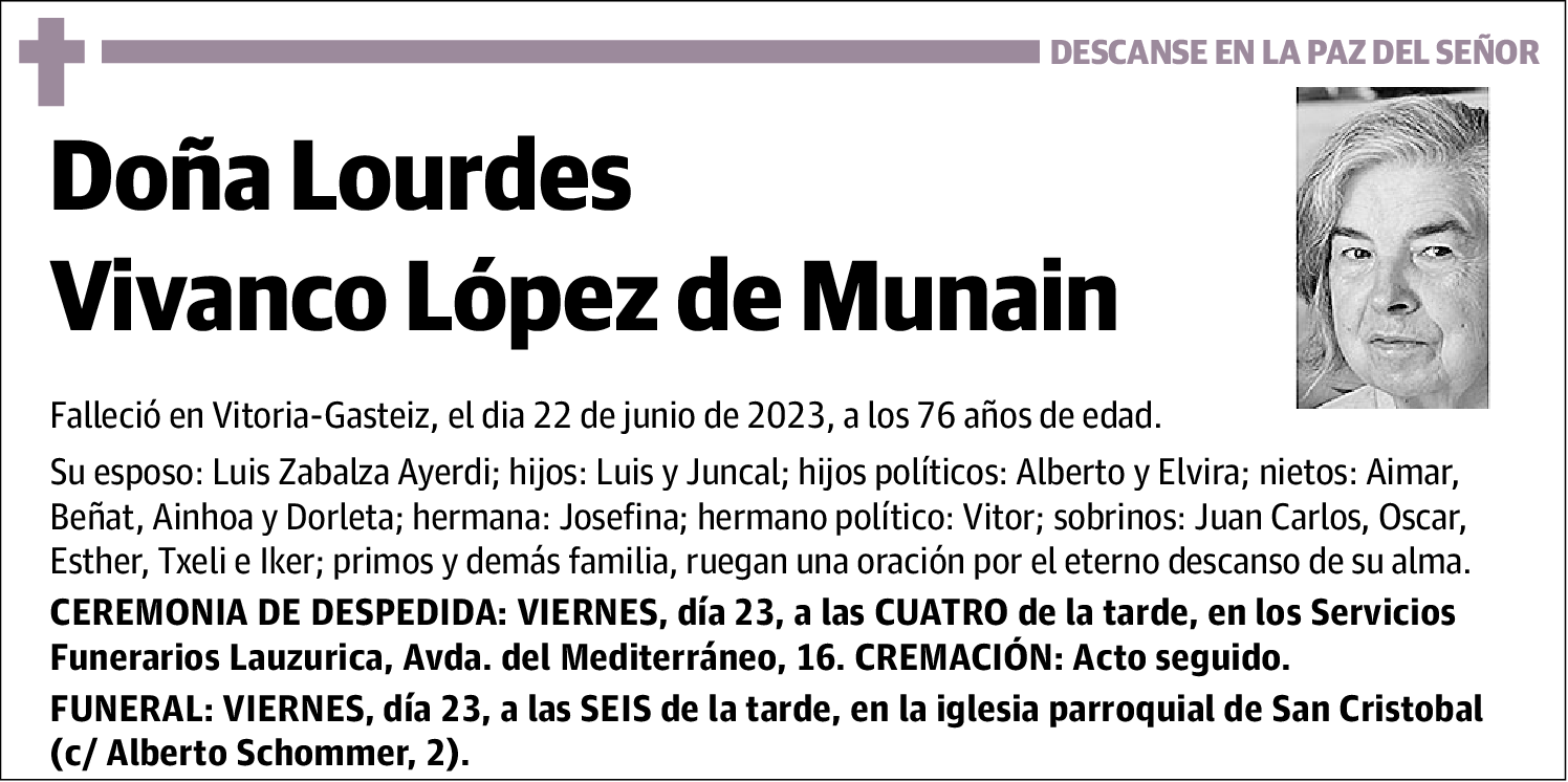 Lourdes Vivanco López de Munain