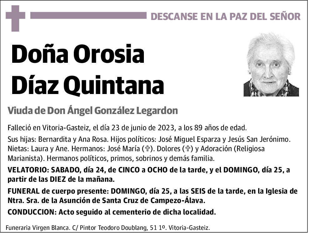 Orosia Diaz Quintana
