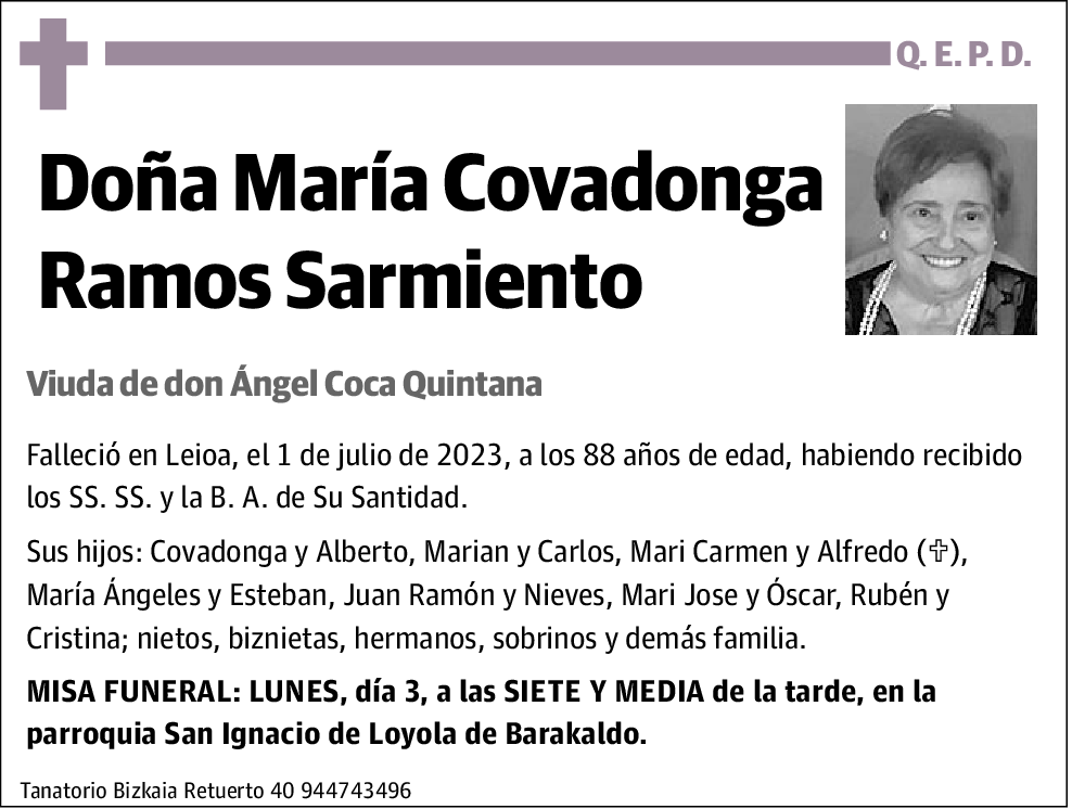 María Covadonga Ramos Sarmiento