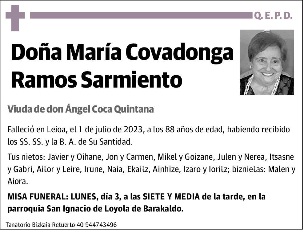 María Covadonga Ramos Sarmiento