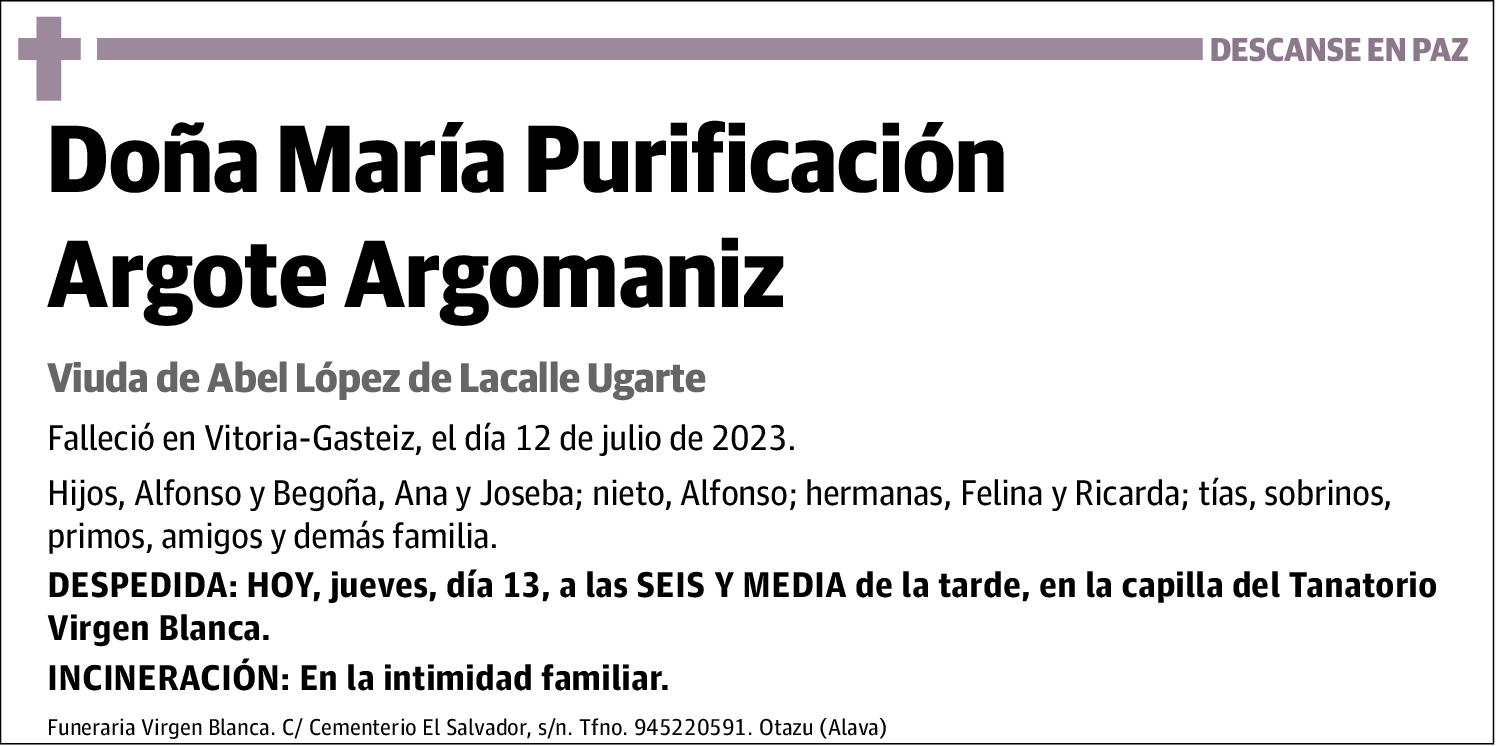 María Purificación Argote Argomaniz