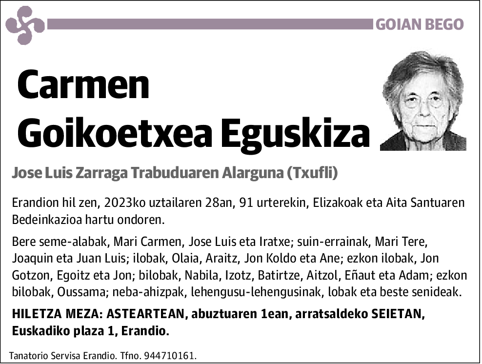 Carmen Goikoetxea Eguskiza