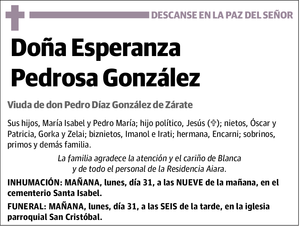 Esperanza Pedrosa González