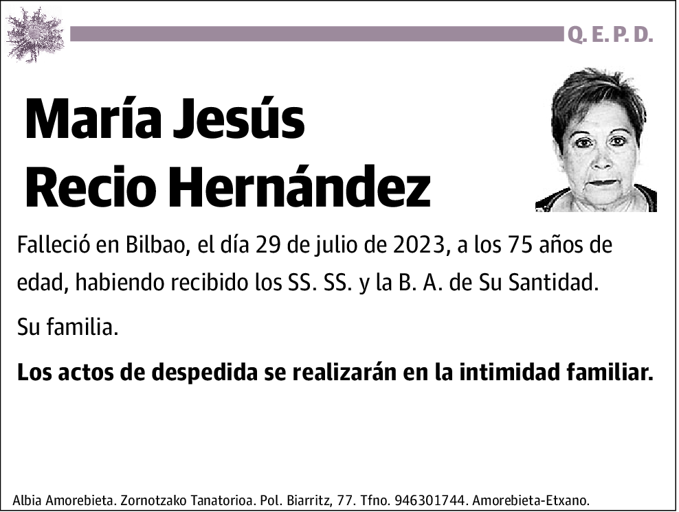 María Jesús Recio Hernández